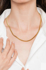 18K Gold Plated Curb Chain Necklace - Kaaya Closet