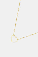 925 Sterling Silver Heart Shape Pendant Necklace - Kaaya Closet